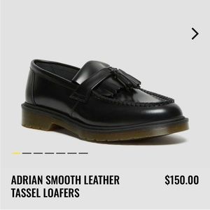 Black Dr. Marten Adrian Tassel shoes